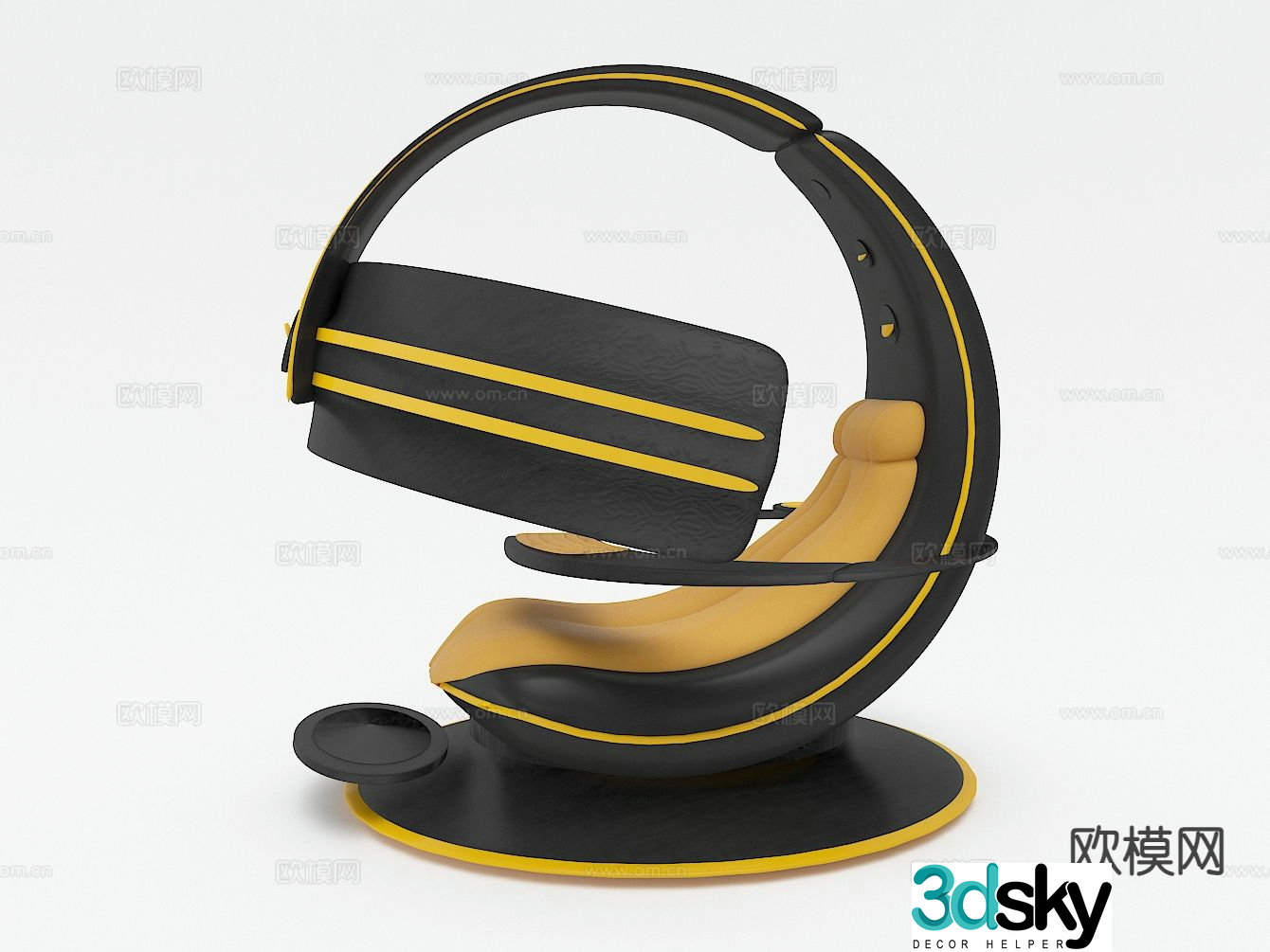 gaming seat gaming equipment 3d model