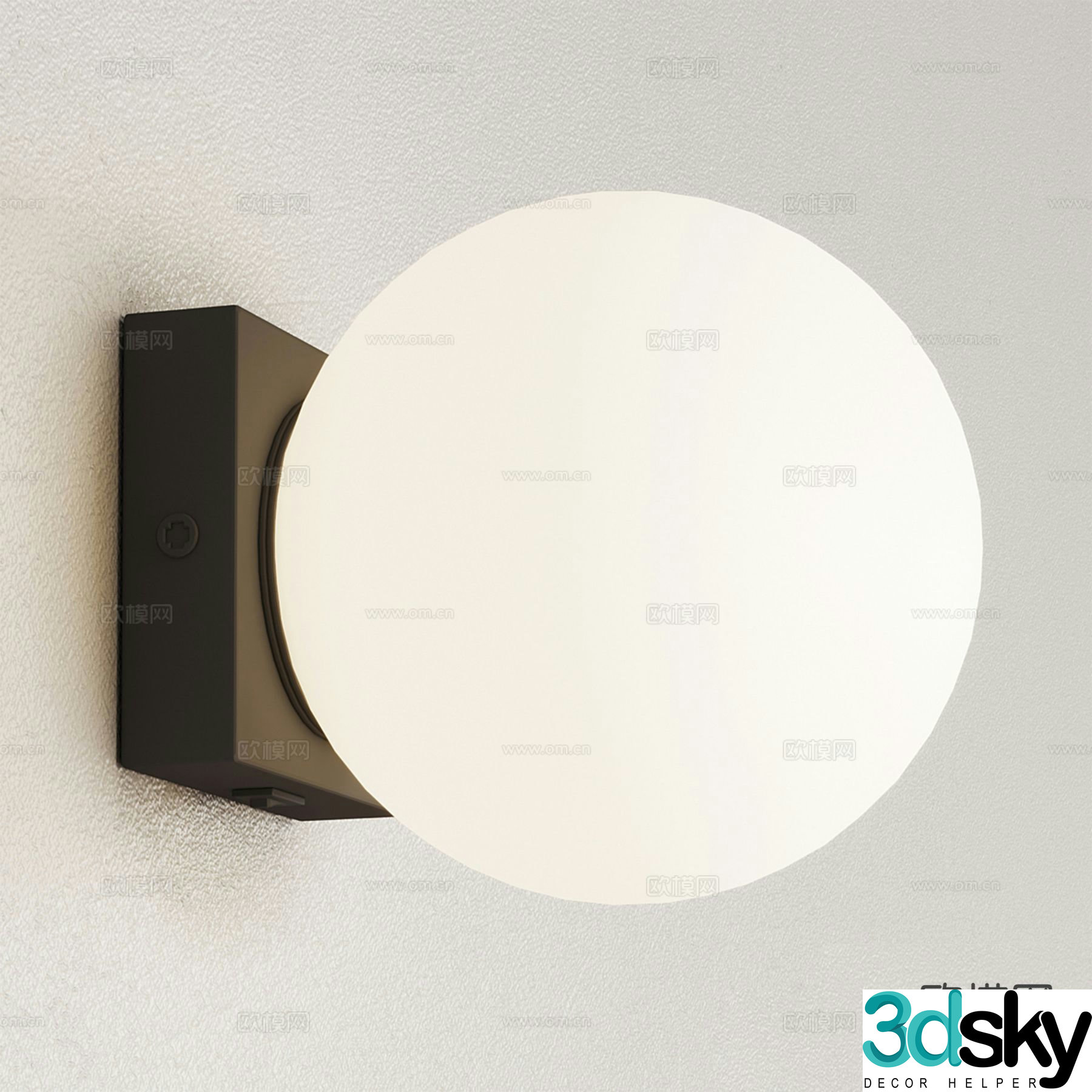 Luce modern wall light 3d model