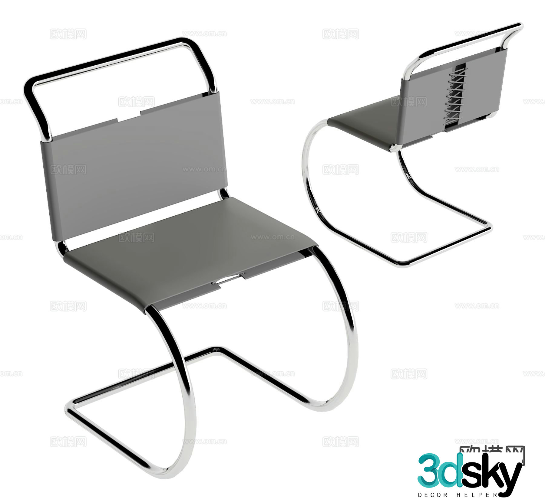 Modern office chair 3d model