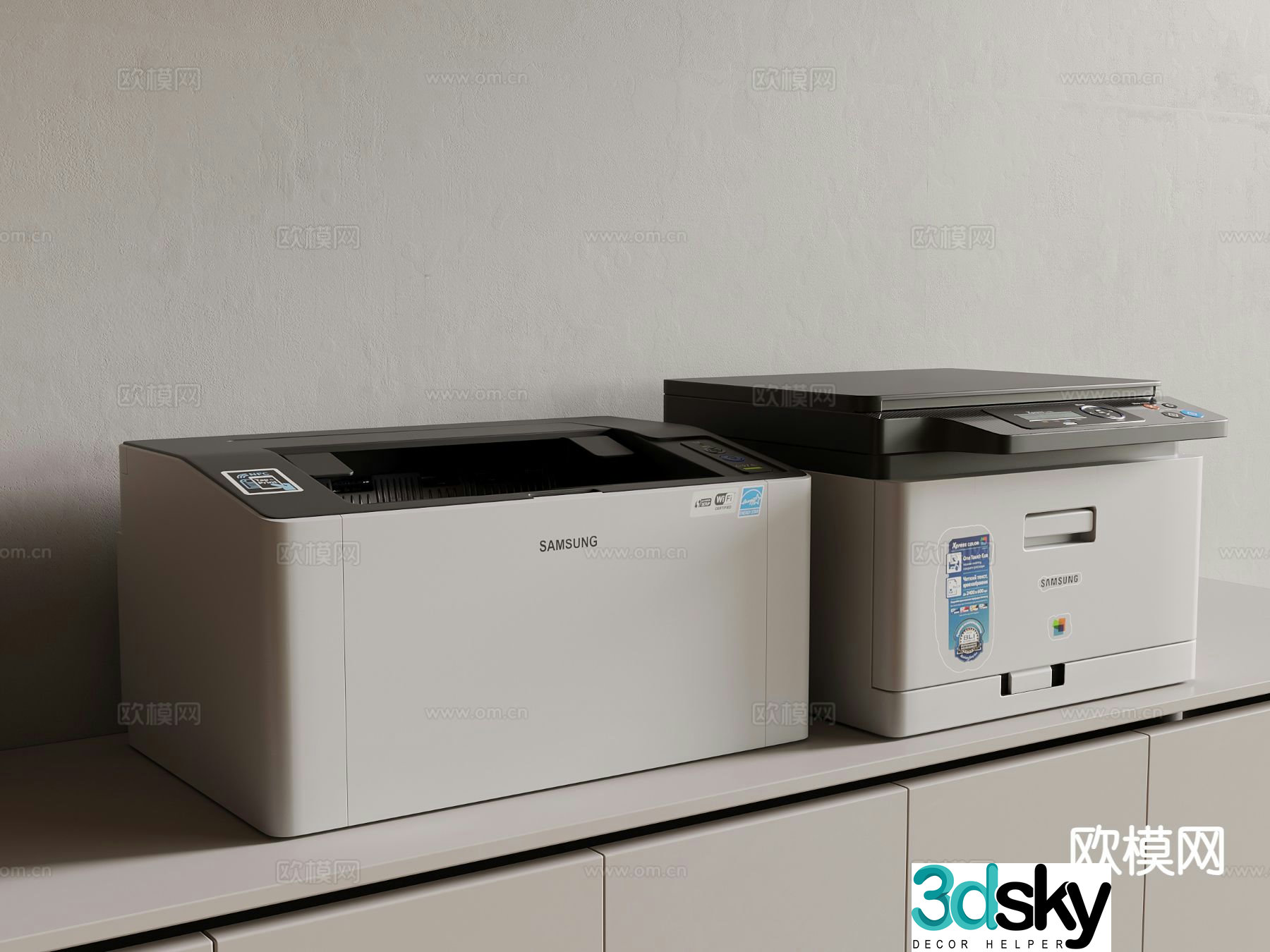 printer copier 3d model