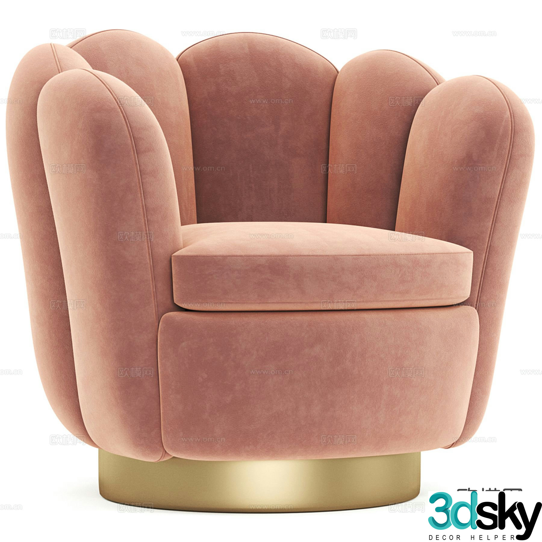 Modern leisure sofa 3d model