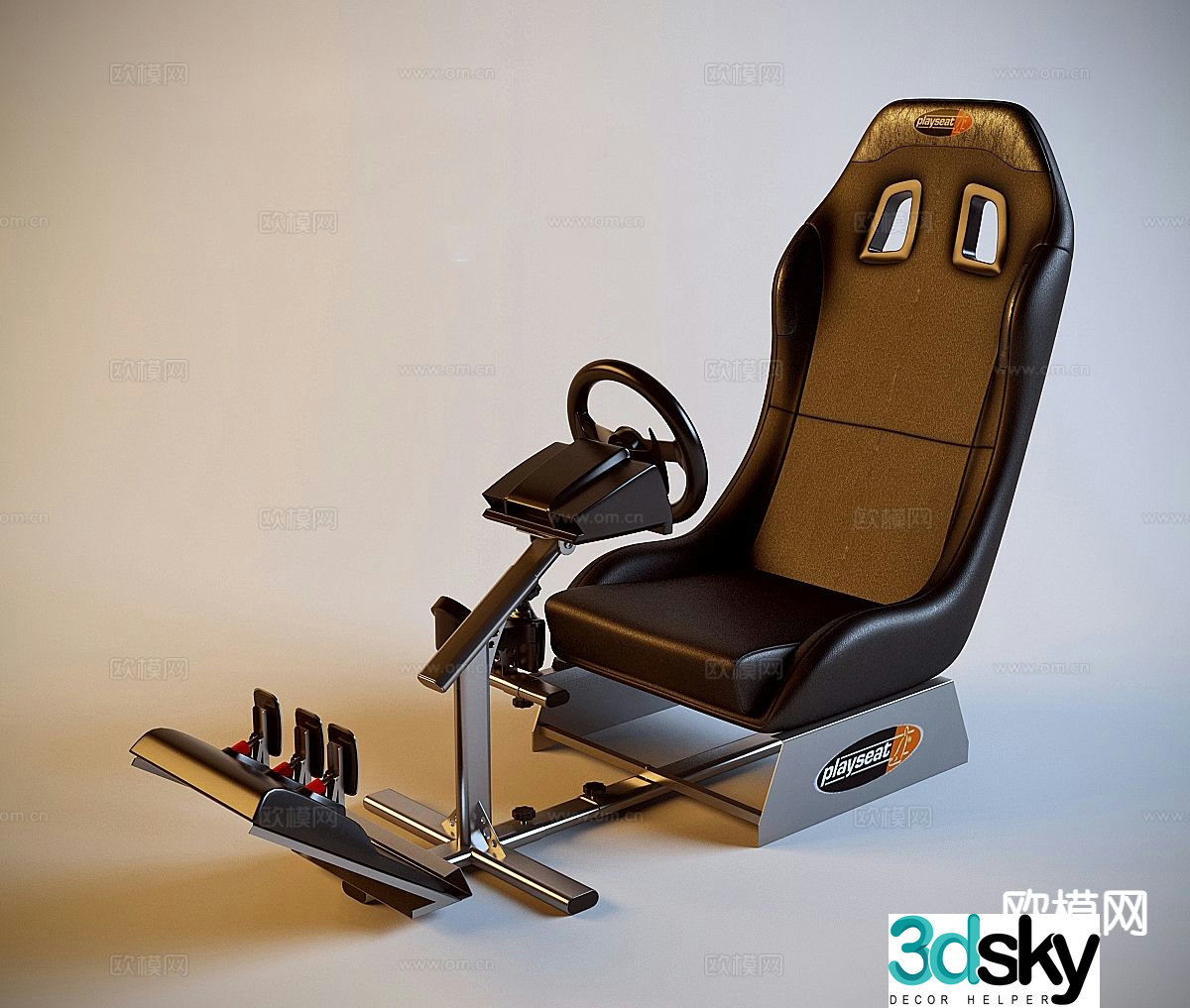 Modern gaming chair 3d model
