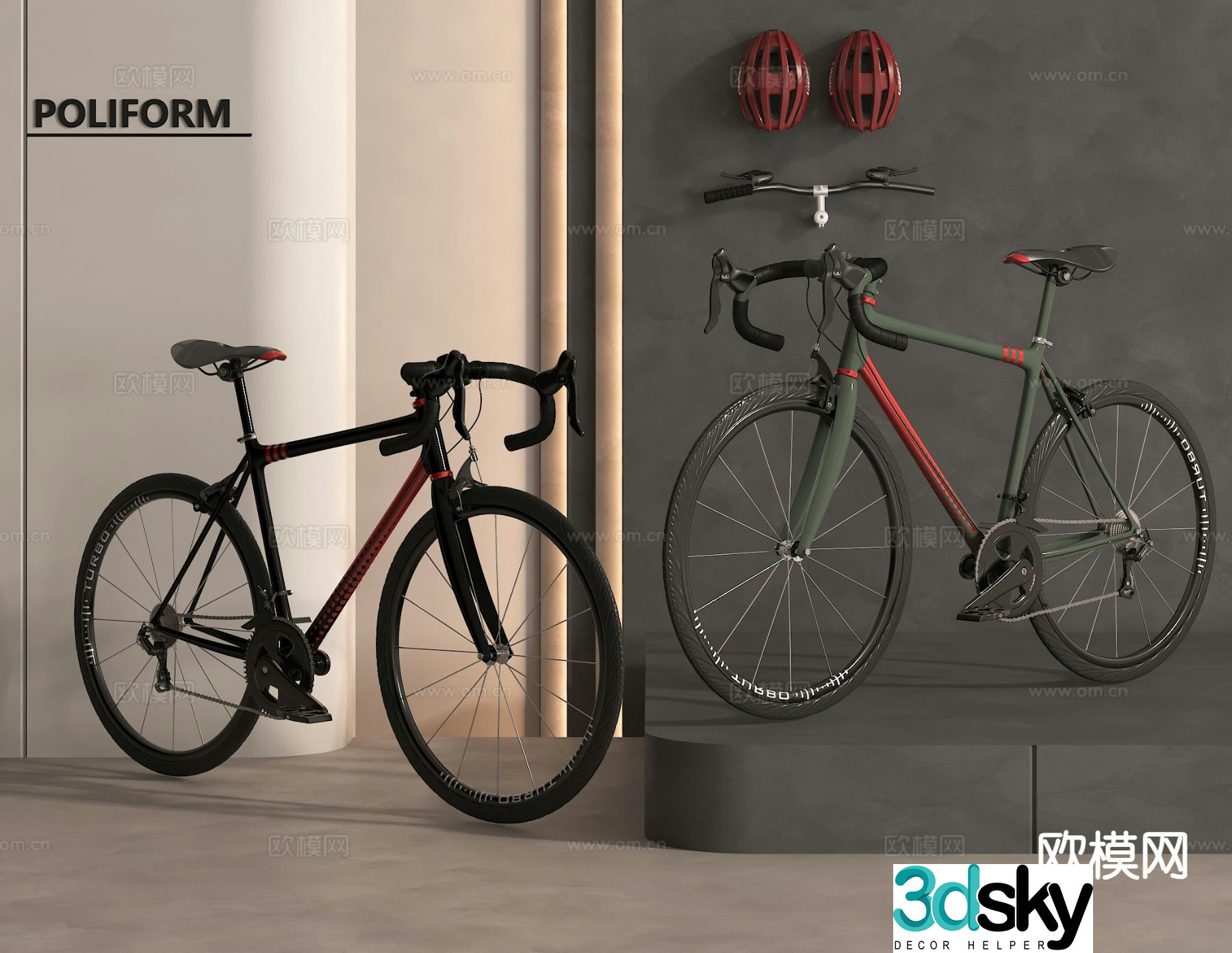 mountain bike bicycle 3d model