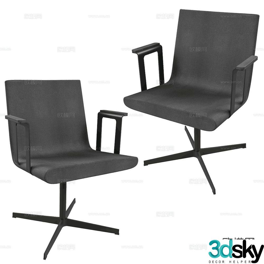 Inno modern office chair shift chair staff chair 3d model