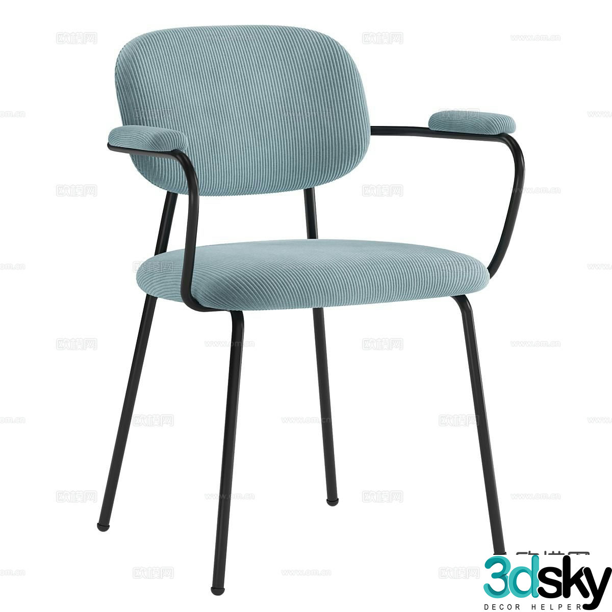 Modern chair dining chair 3d model