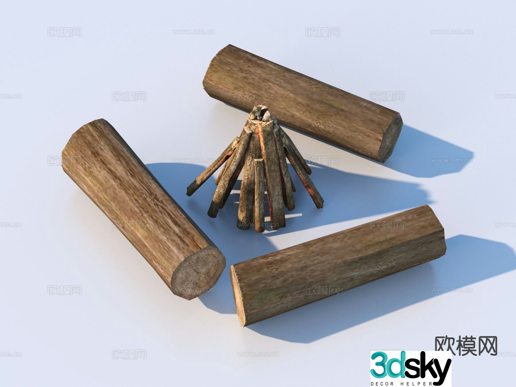 wood wood block wood plank 3d model