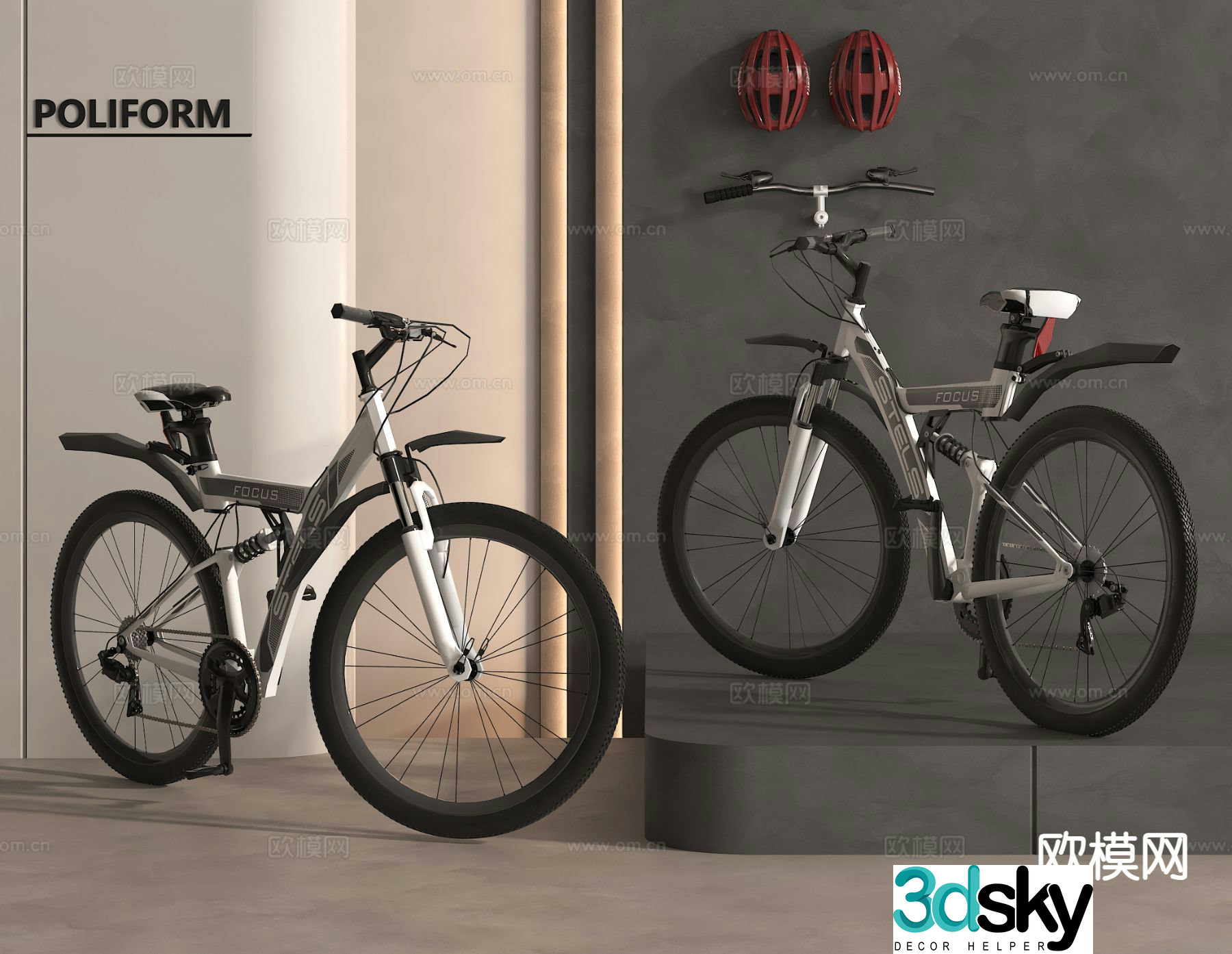 bicycle mountain bike 3d model