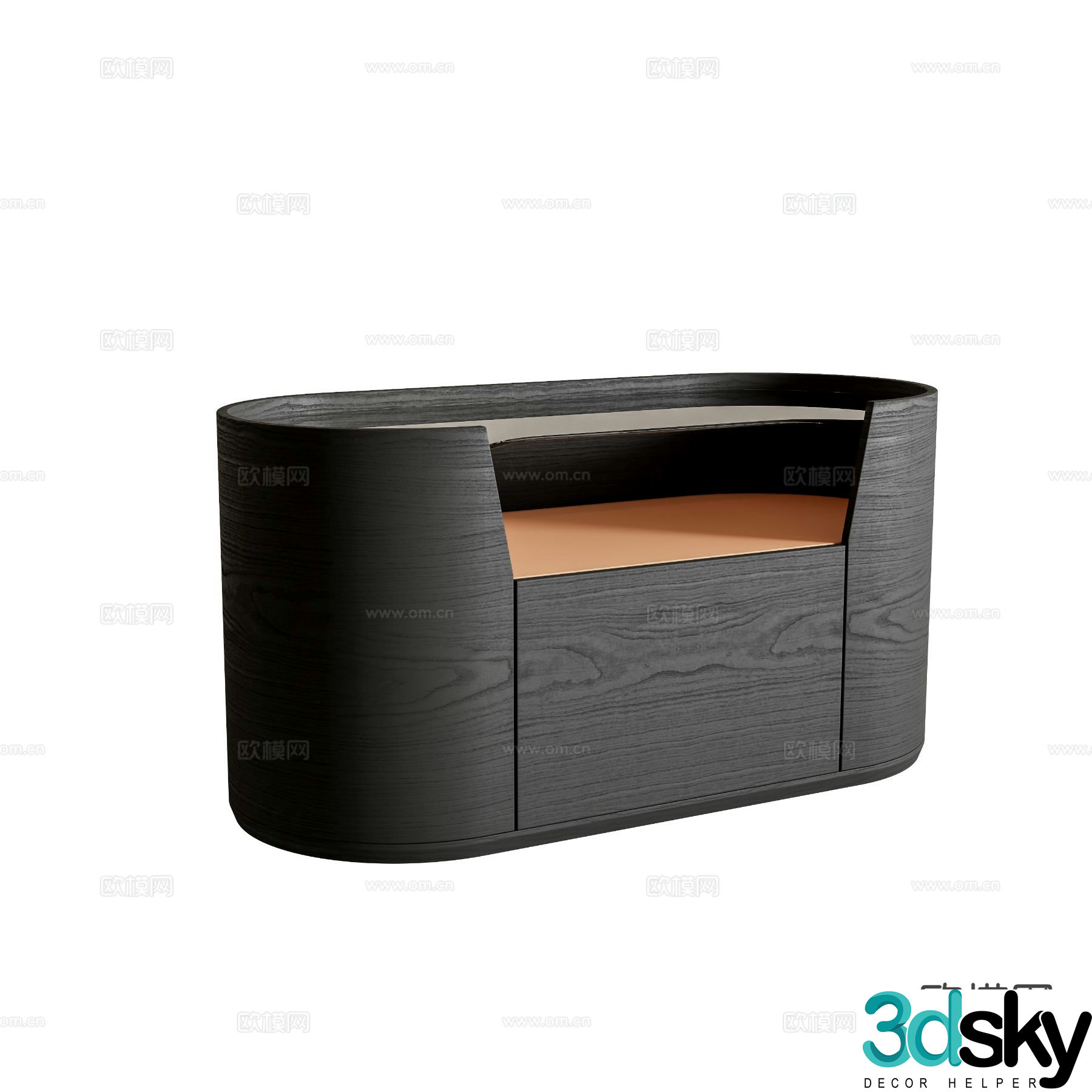 Modern bedside table 3d model
