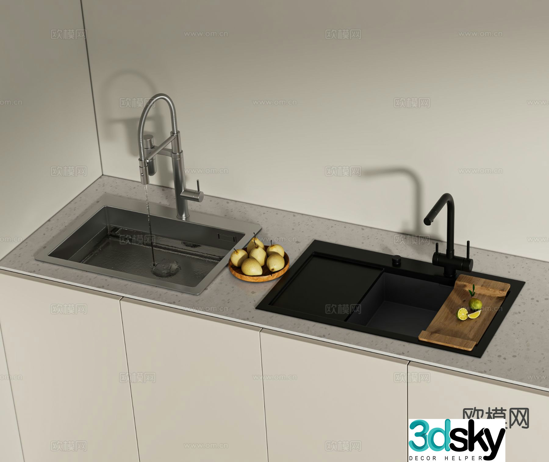 kitchen sink sink 3d model