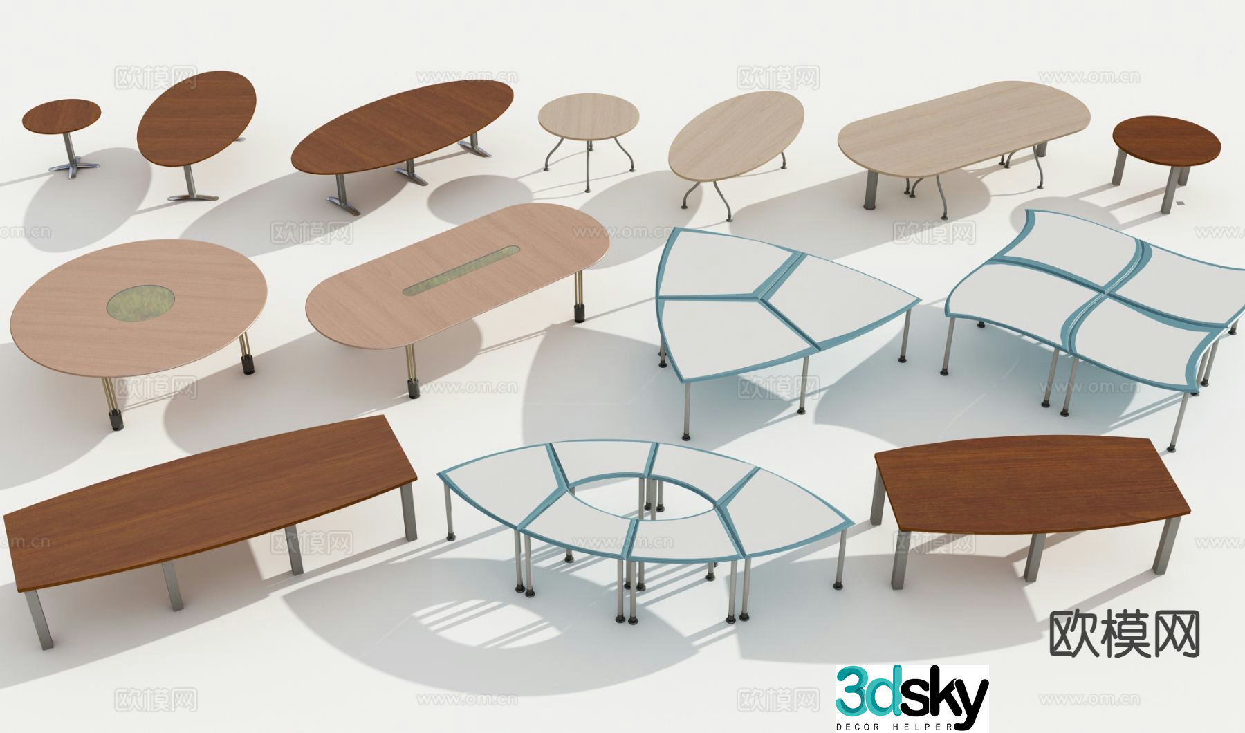 Modern conference table conference table 3d model