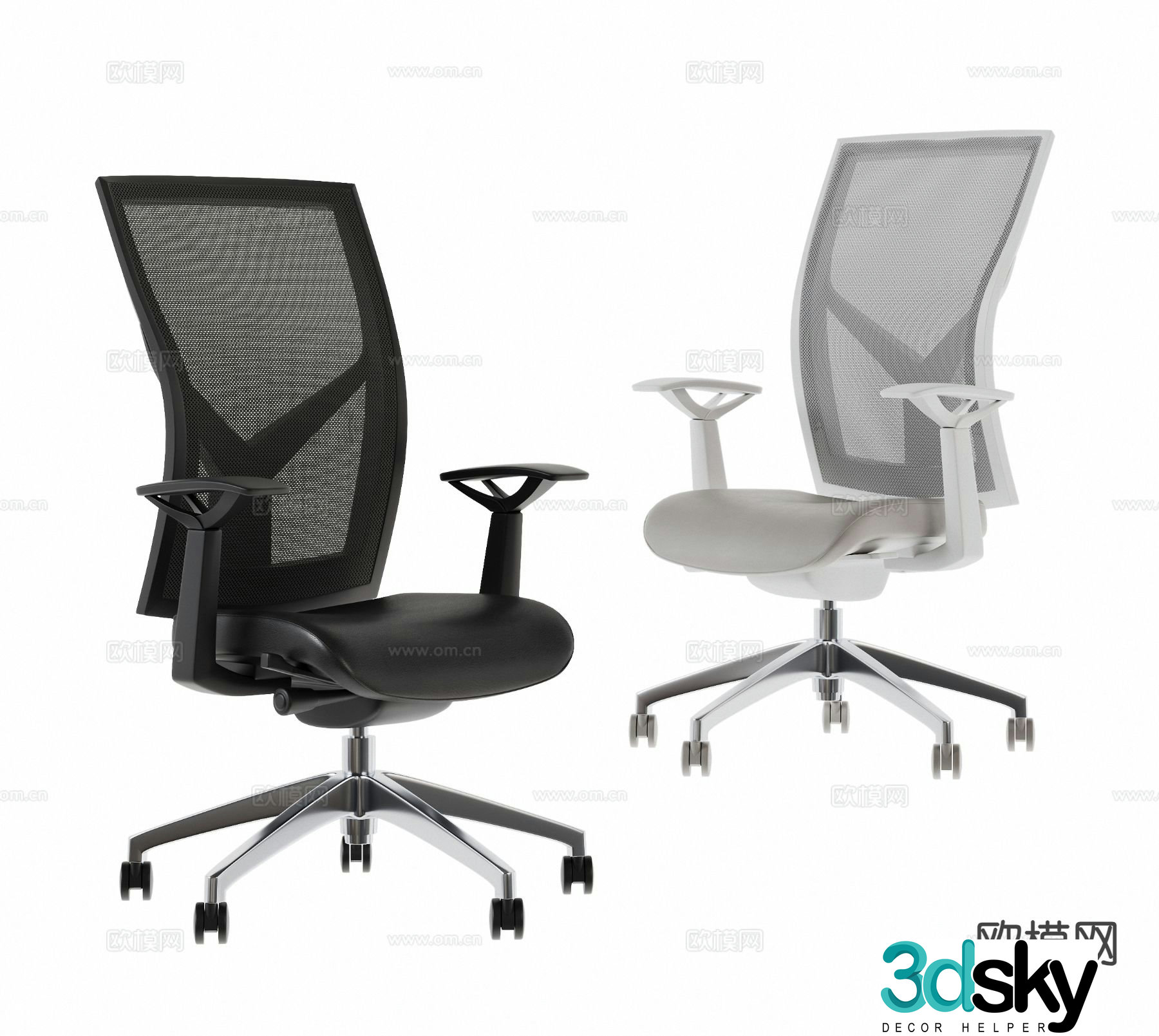 Modern office chair 3d model