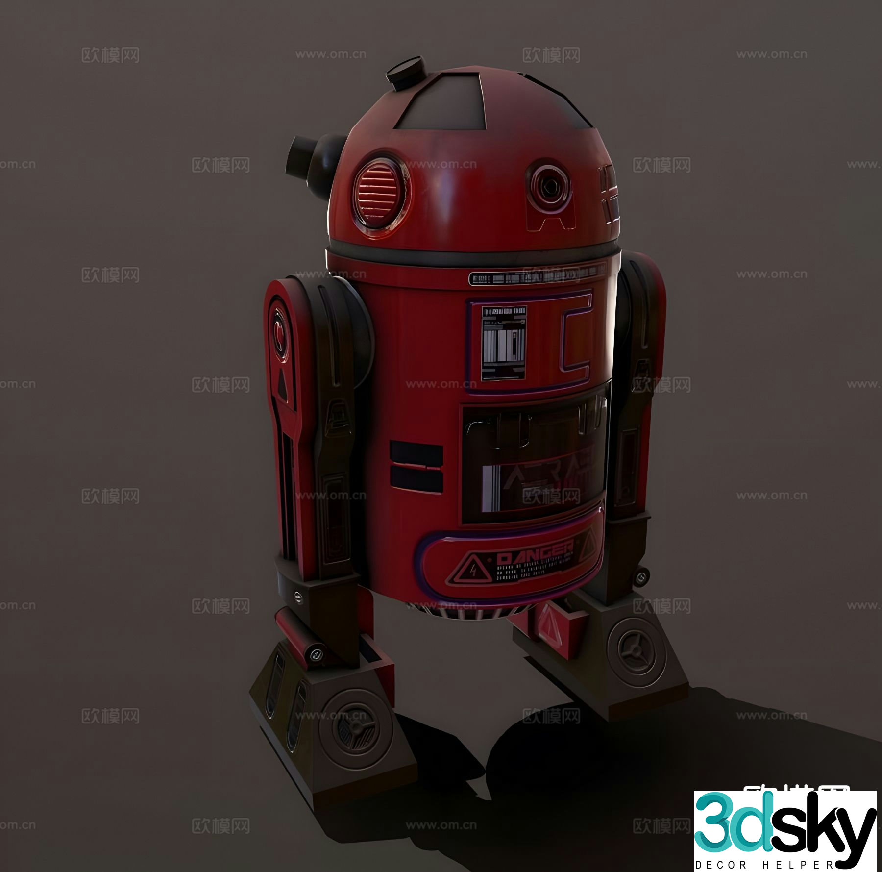 Industrial style robot 3d model