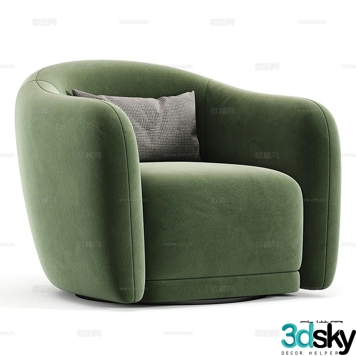 Single sofa leisure sofa 3d model