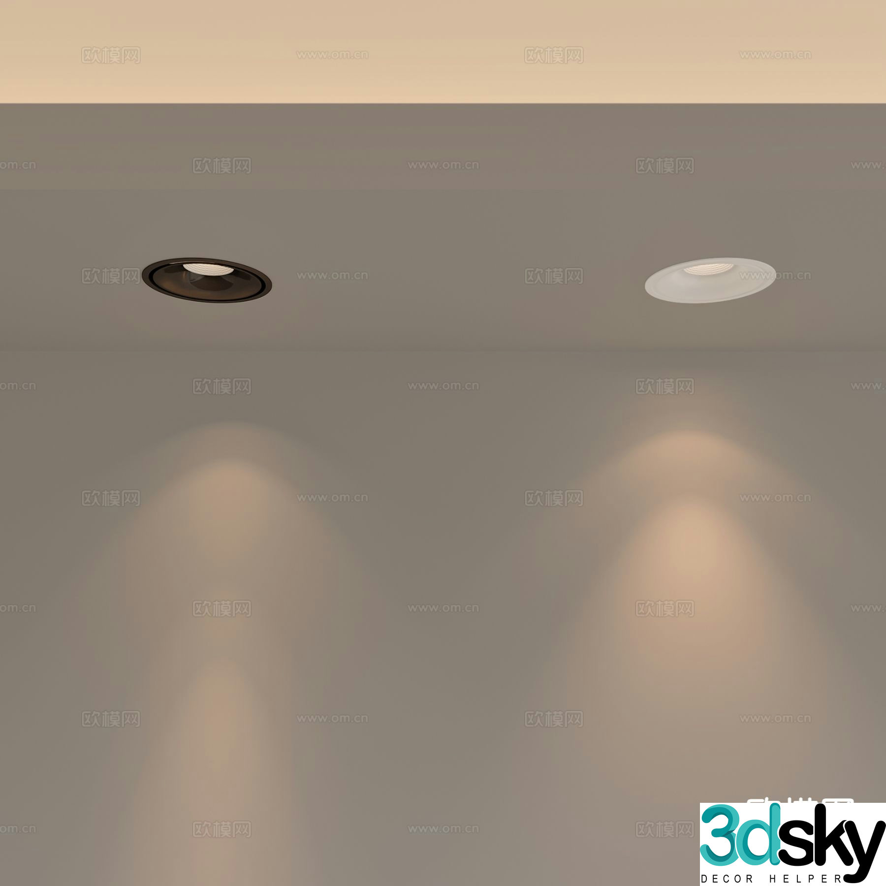 Modern downlight spotlight 3d model