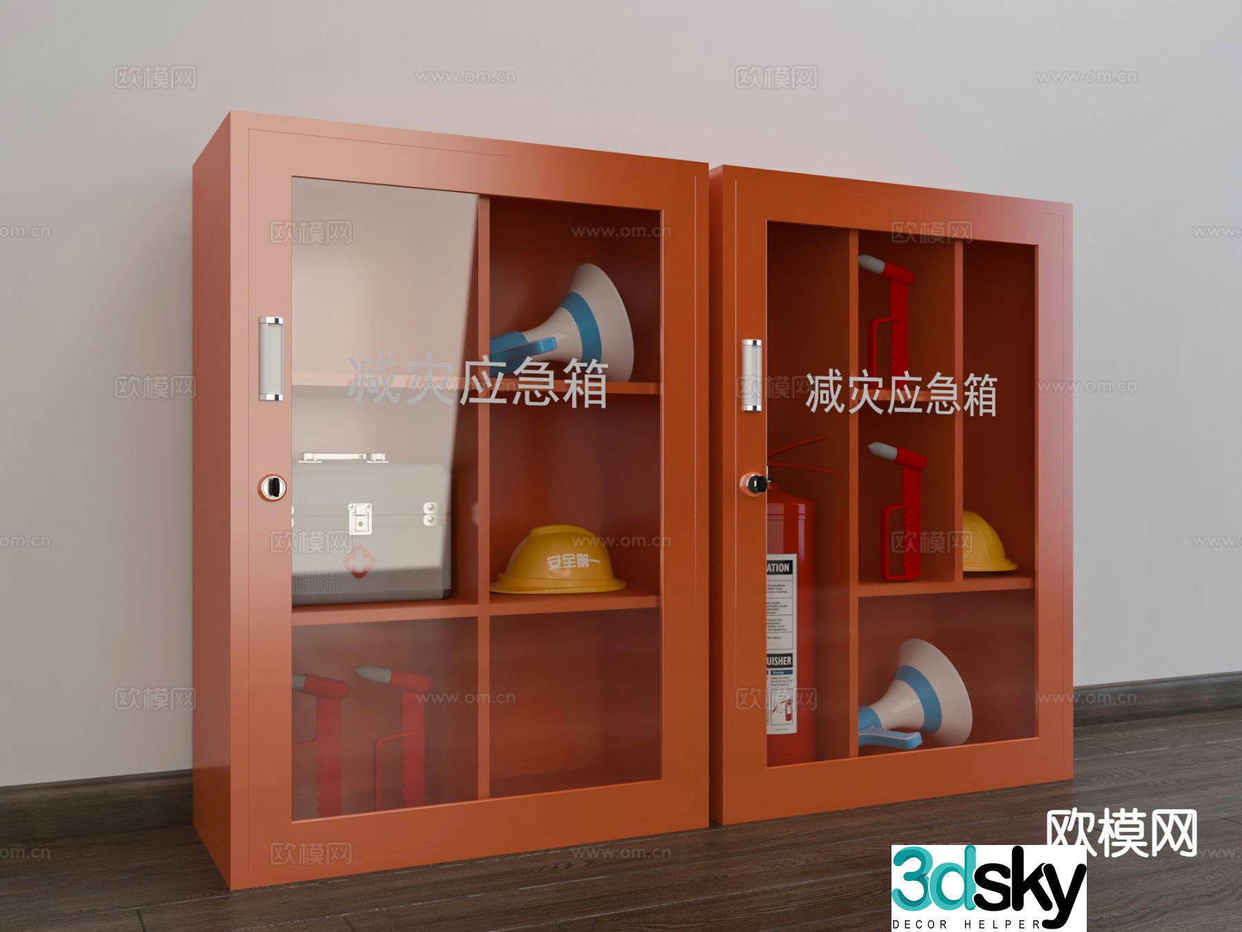 Disaster Mitigation Emergency Box 3D Model