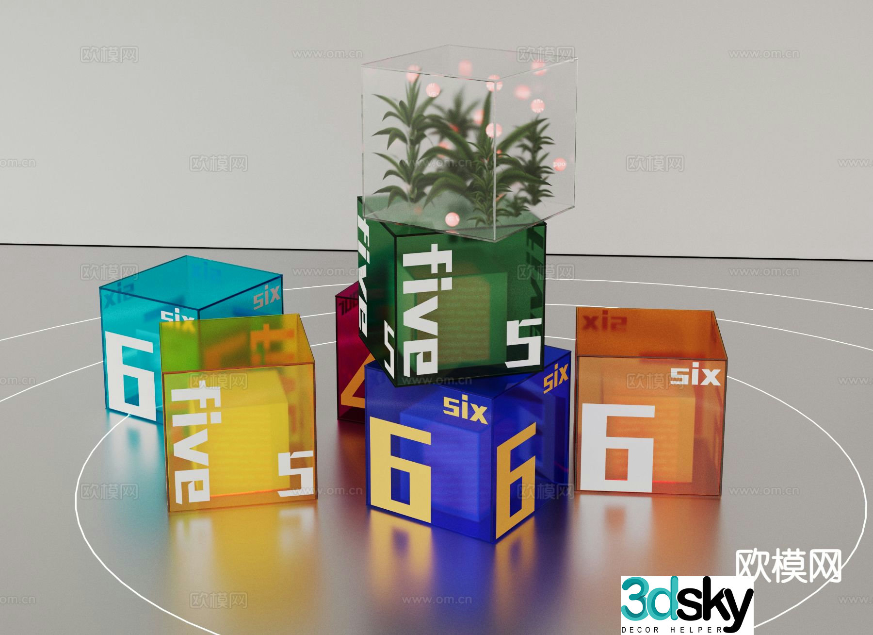 Acrylic light box 3d model