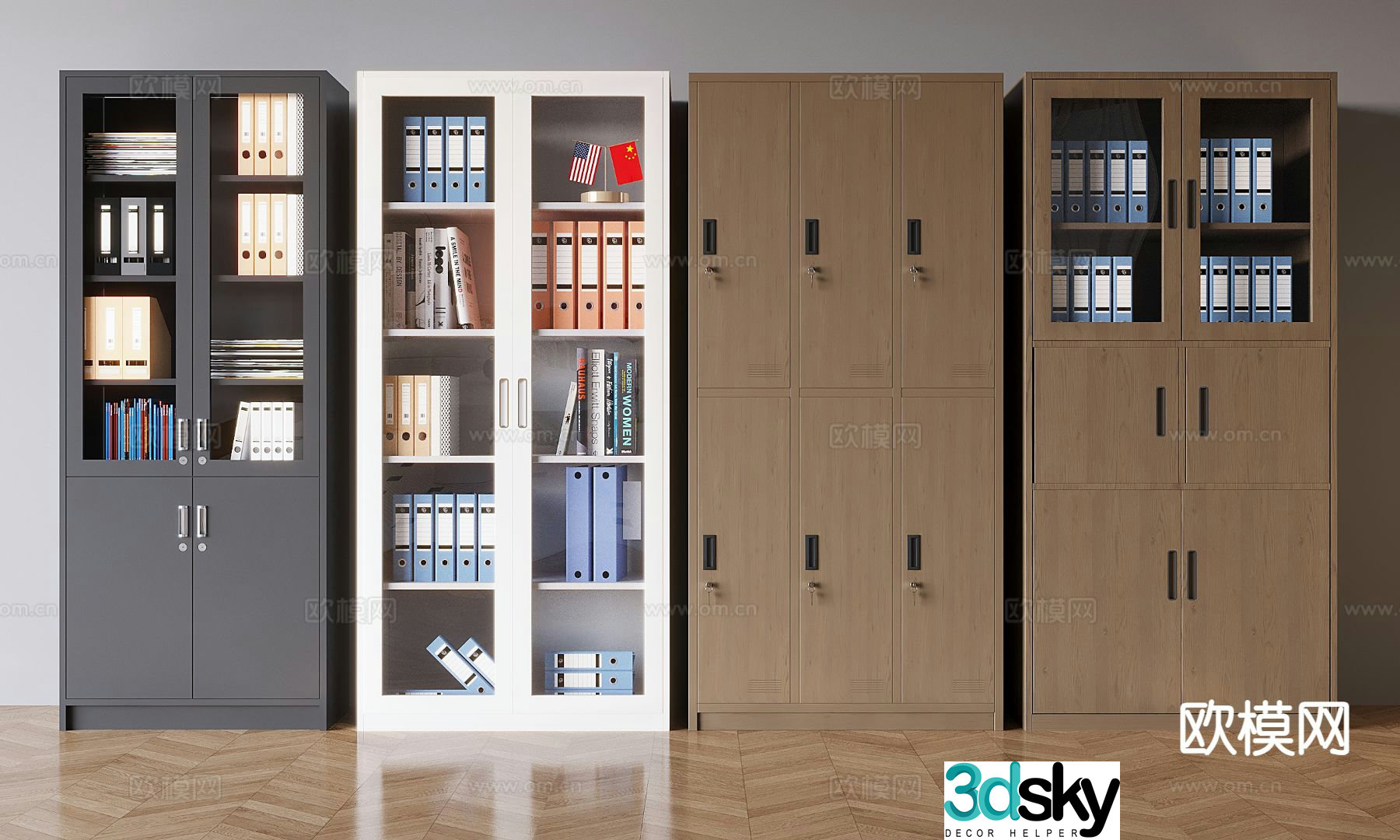 File cabinet information cabinet filing cabinet 3d model