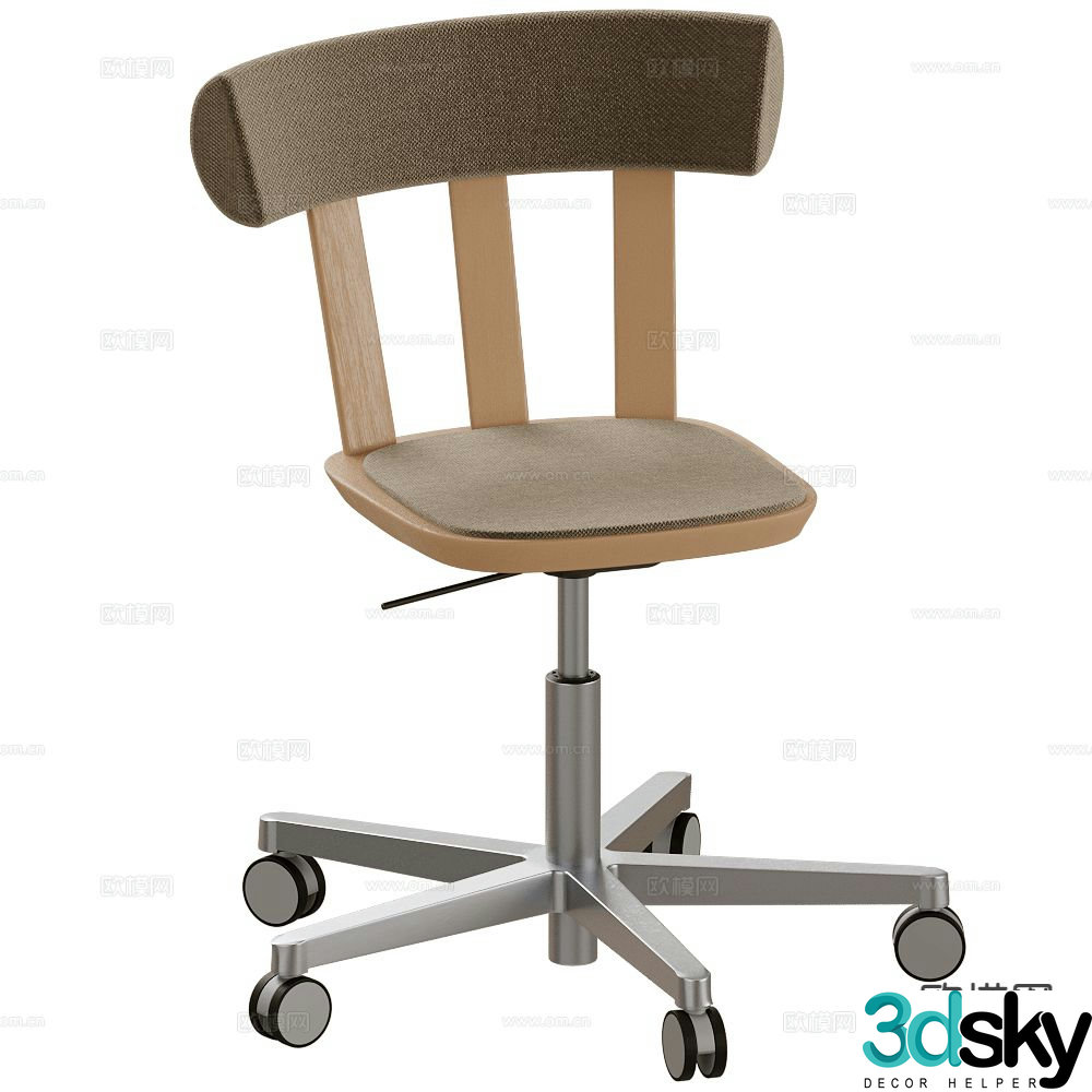 Stolab modern office chair 3d model