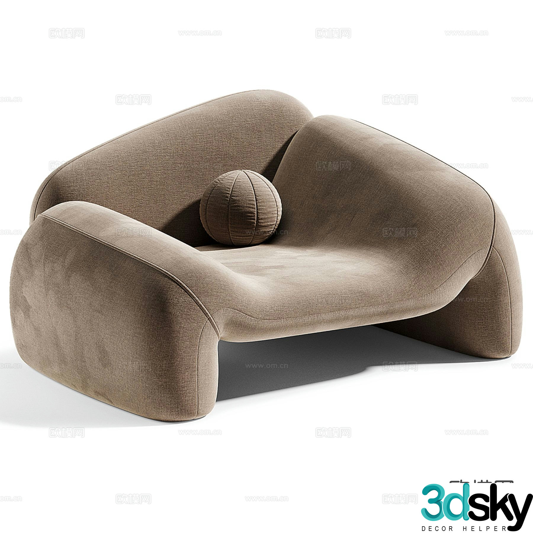 Jell Italian Armchair 3d Model