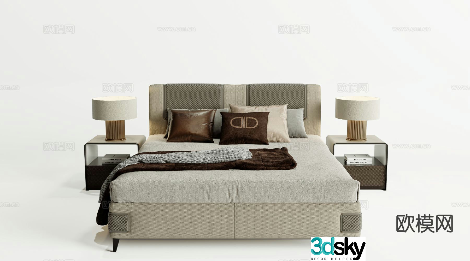 DAYTONA double bed 3d model