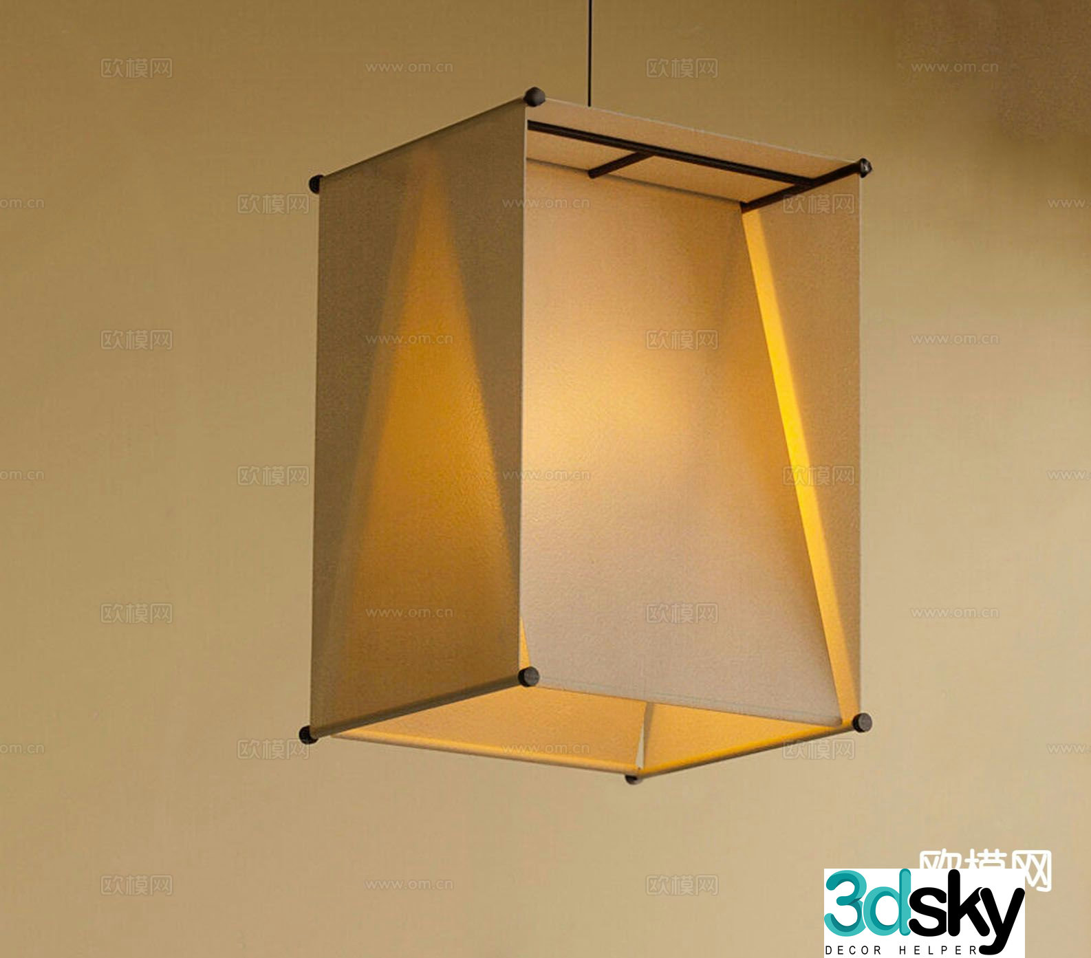 Medieval style chandelier 3d model