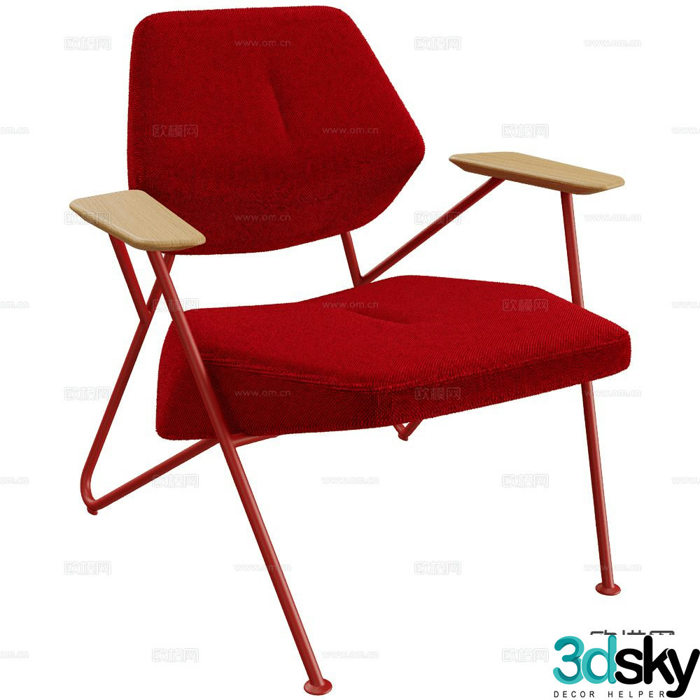 Prostoria lounge chair 3d model