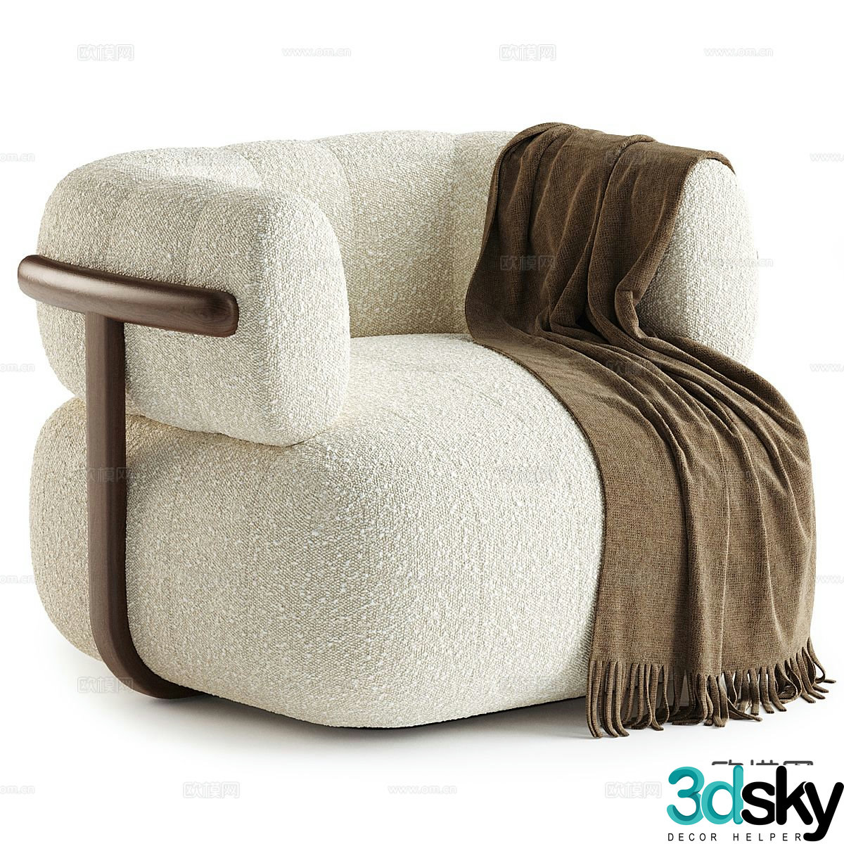 Doss Italian lounge chair 3d model