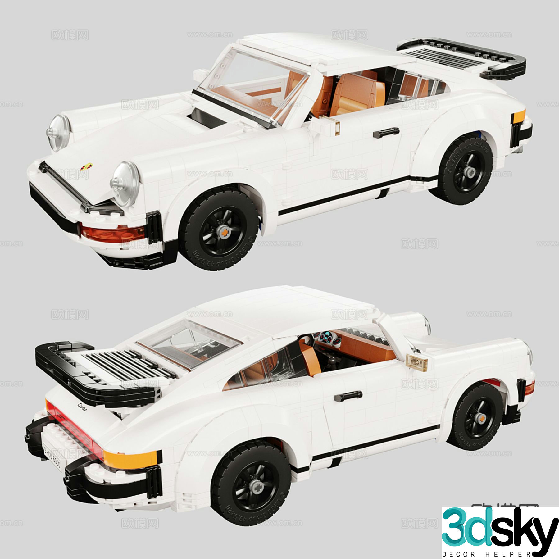 Children’s toys Lego blocks building block car 3d model