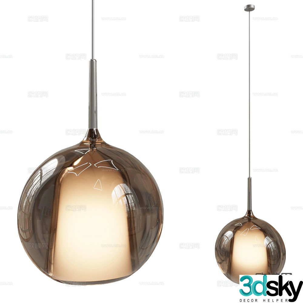 PENTA chandelier 3d model