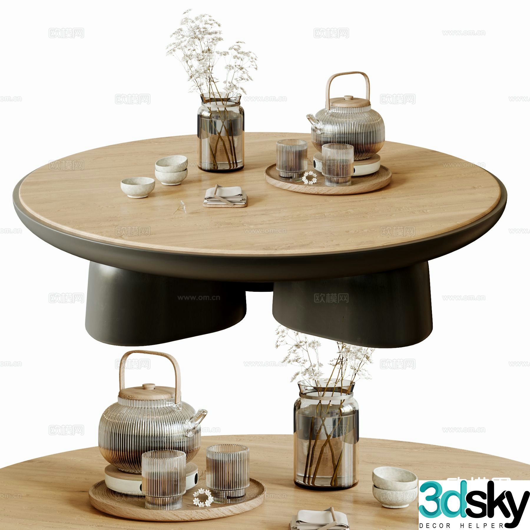 Wabi-sabi coffee table 3d model