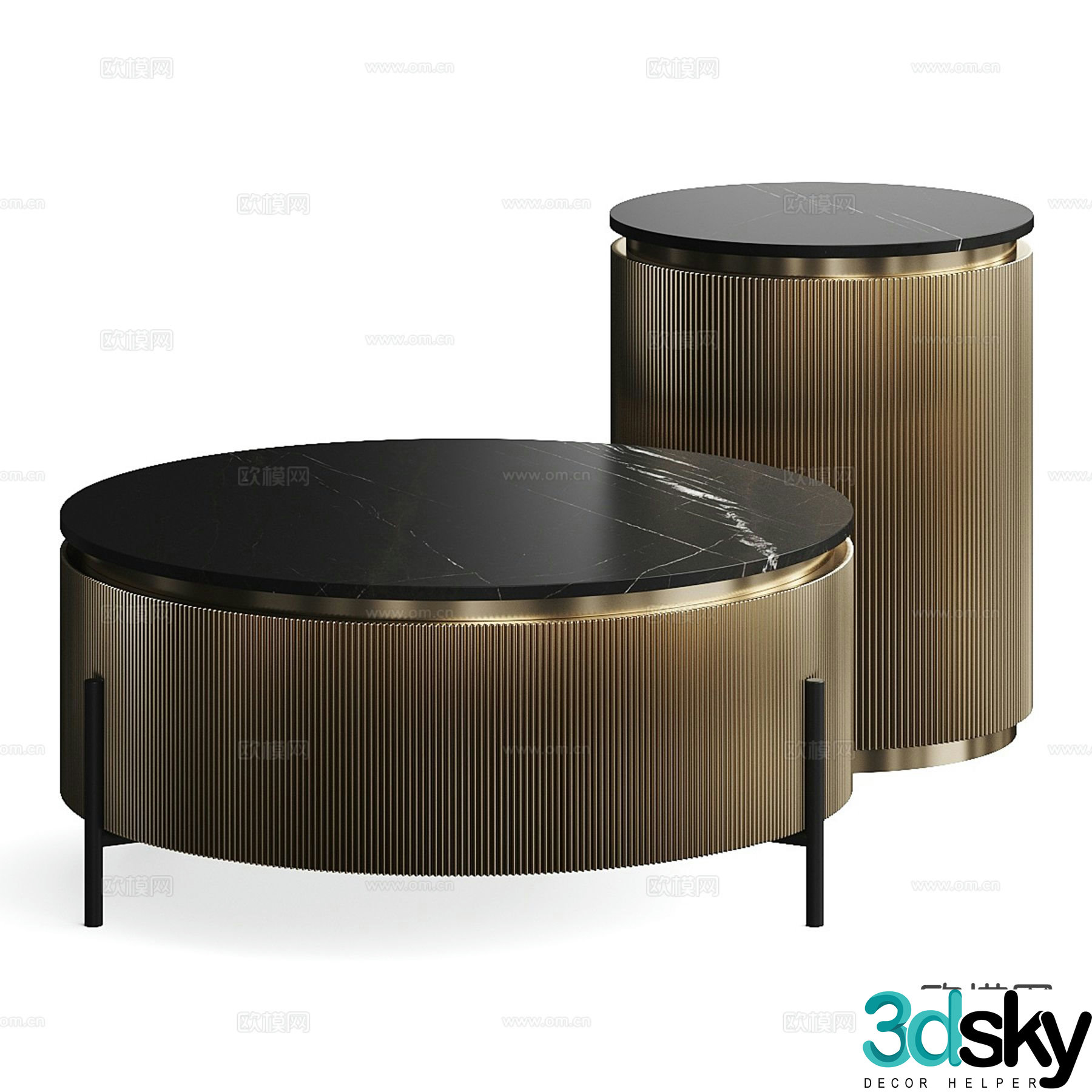 OROA mother-in-law coffee table 3d model