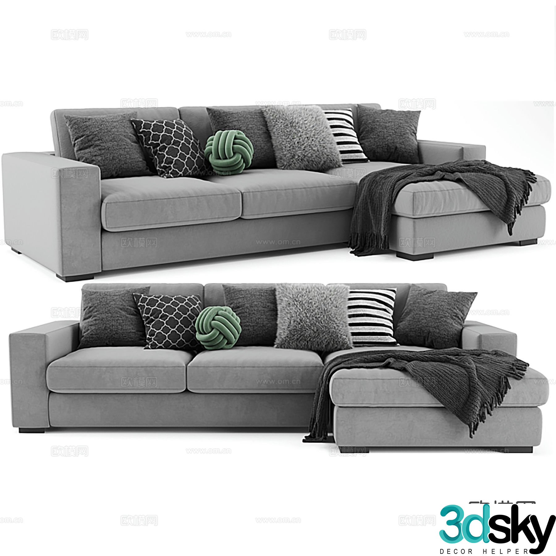 BoConcept Cenova corner sofa 3d model