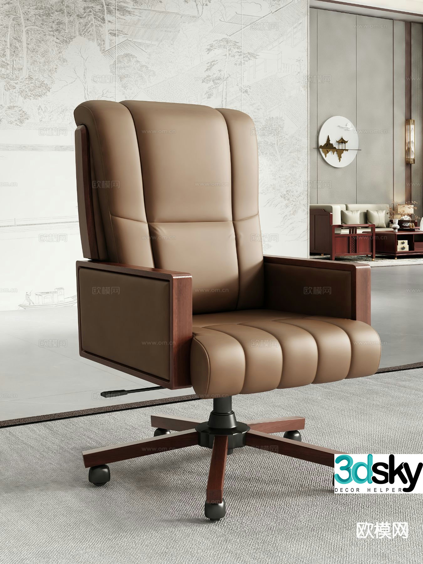 Boss chair office chair 3d model