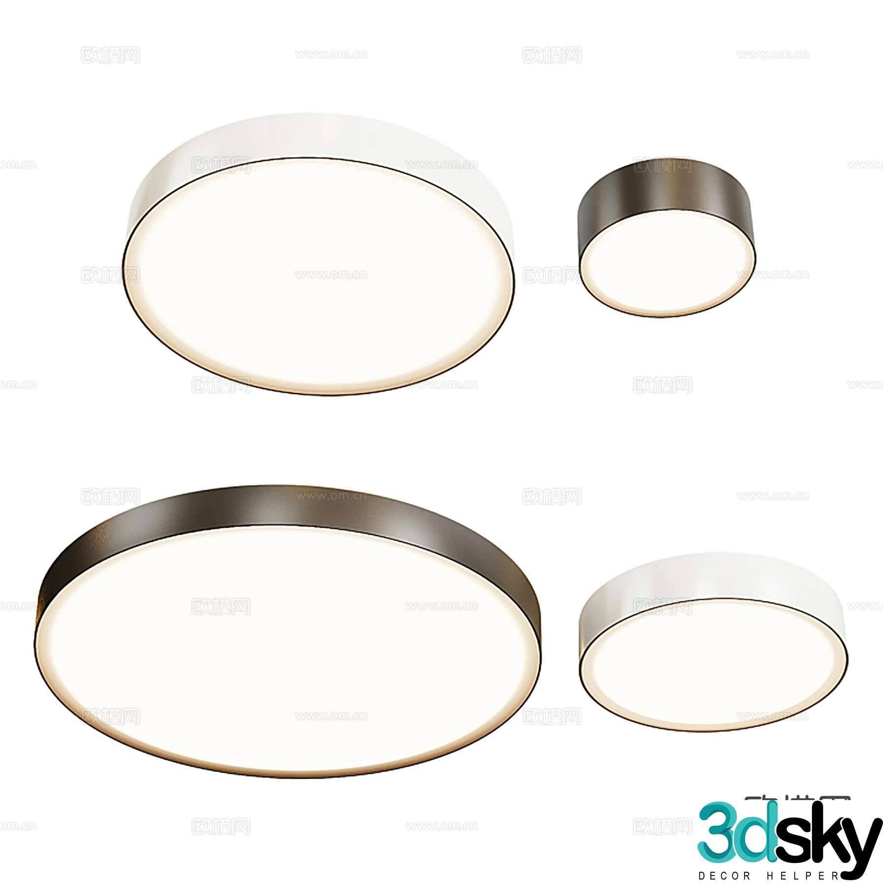 Zon modern ceiling lamp 3d model by MAYTONI