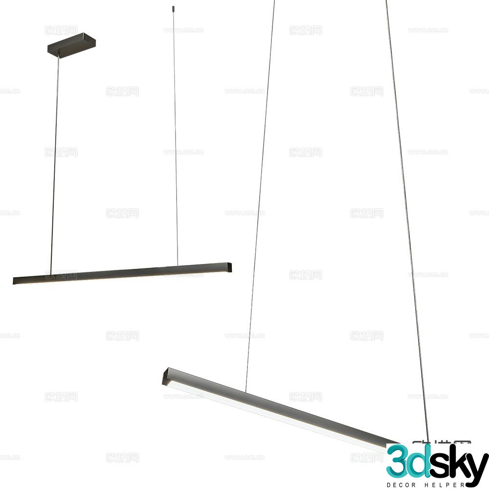 Careny modern chandelier 3d model