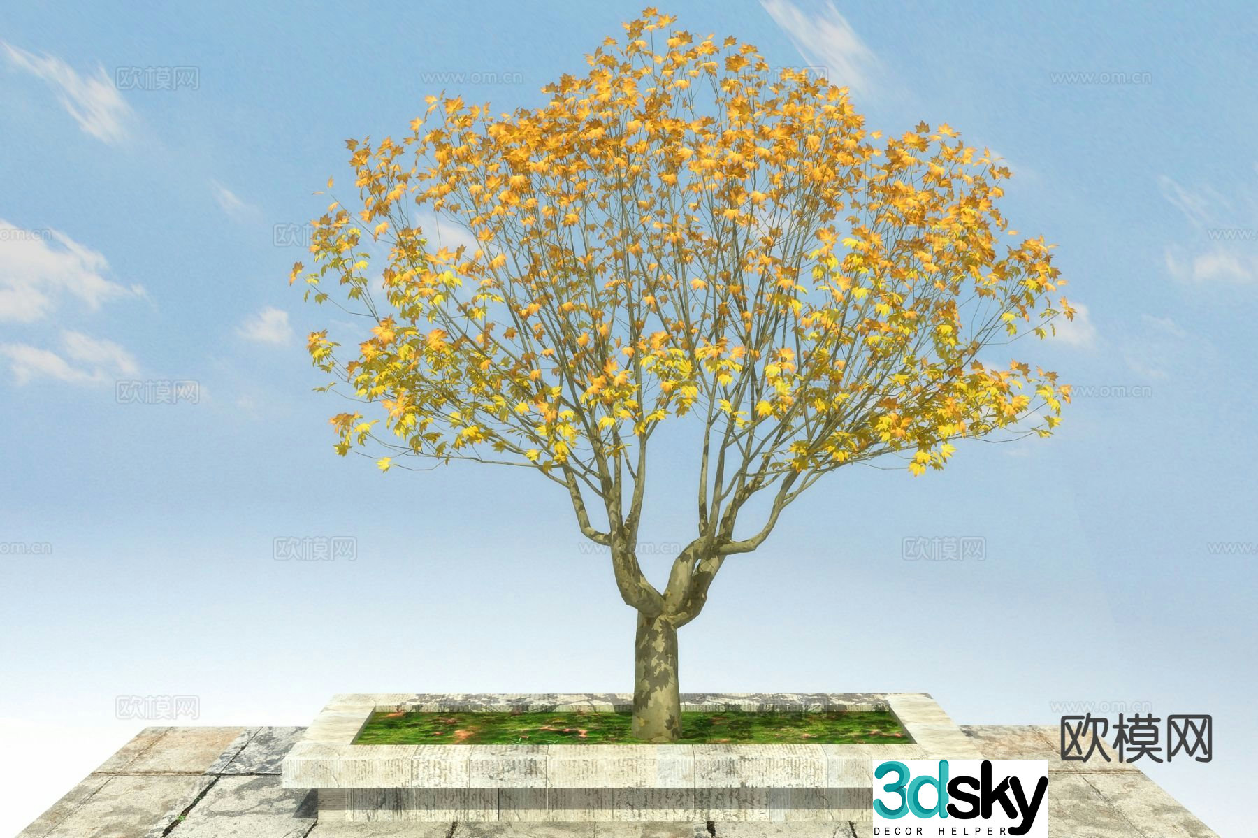 Landscape tree Big tree Fatong 3D model