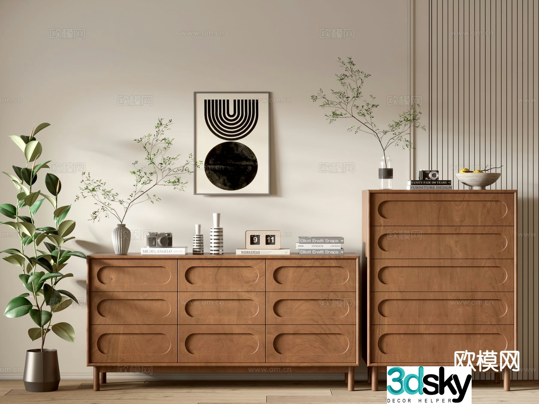 Wasabi side cabinet 3D model