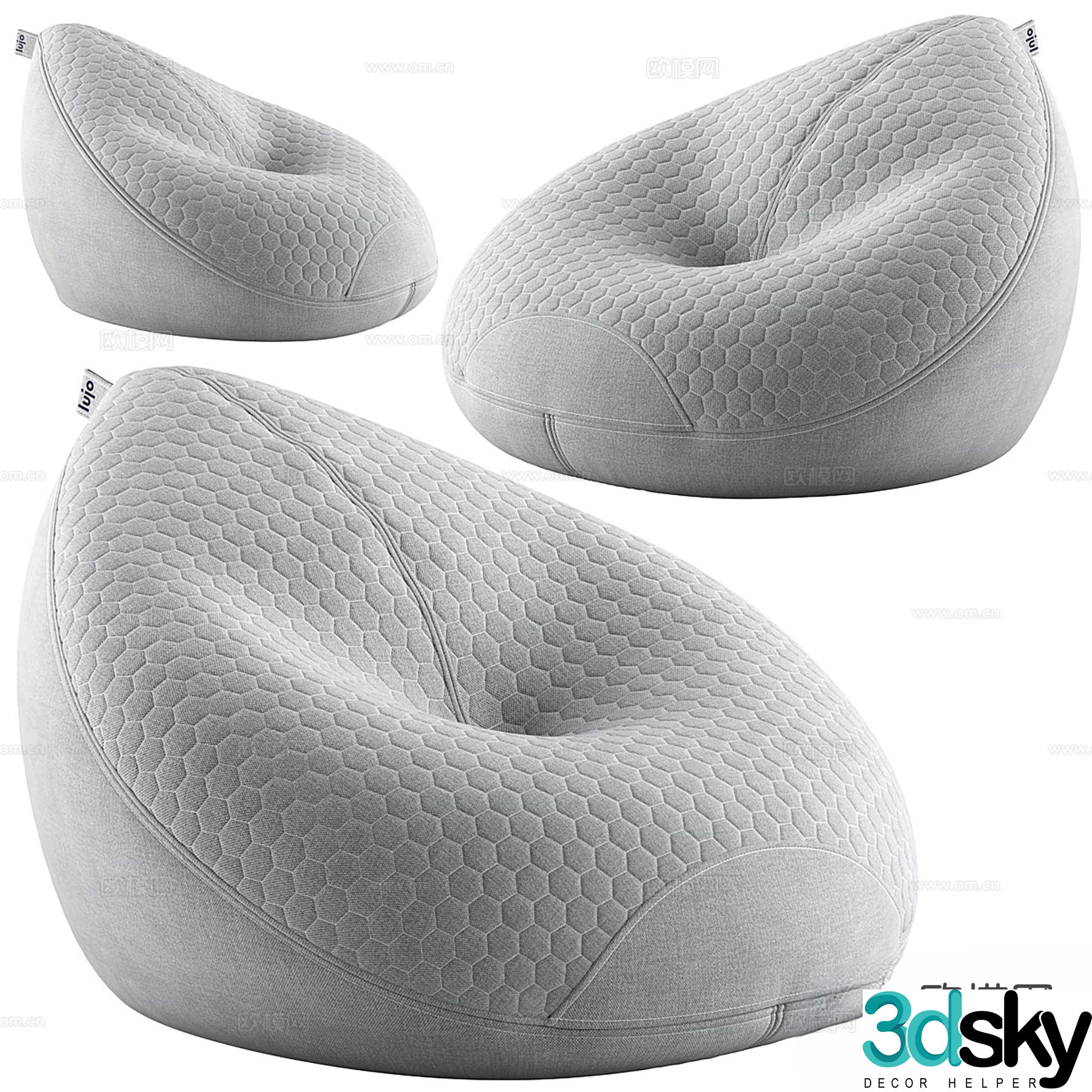 Bean bag sofa 3d model