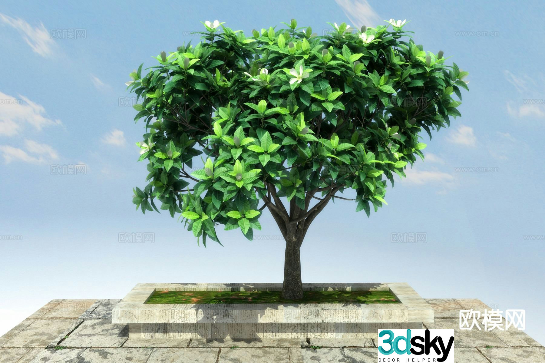 Landscape tree 3d model
