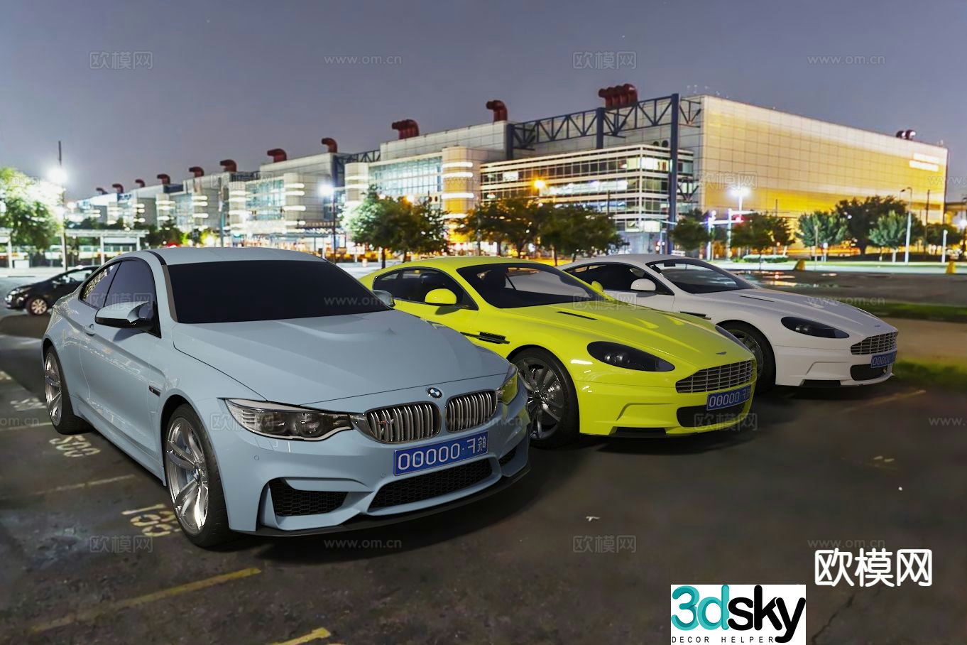 sports car bmw car 3d model
