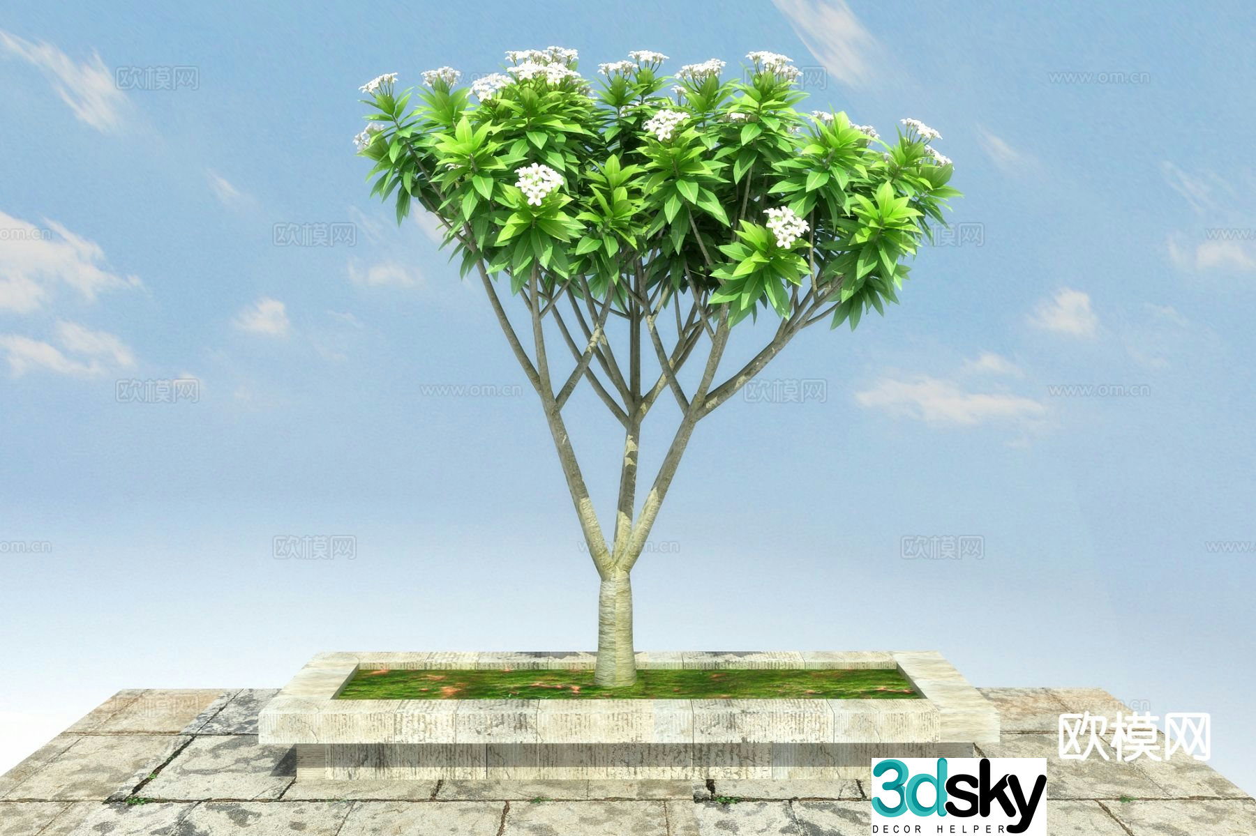 Landscape tree 3d model