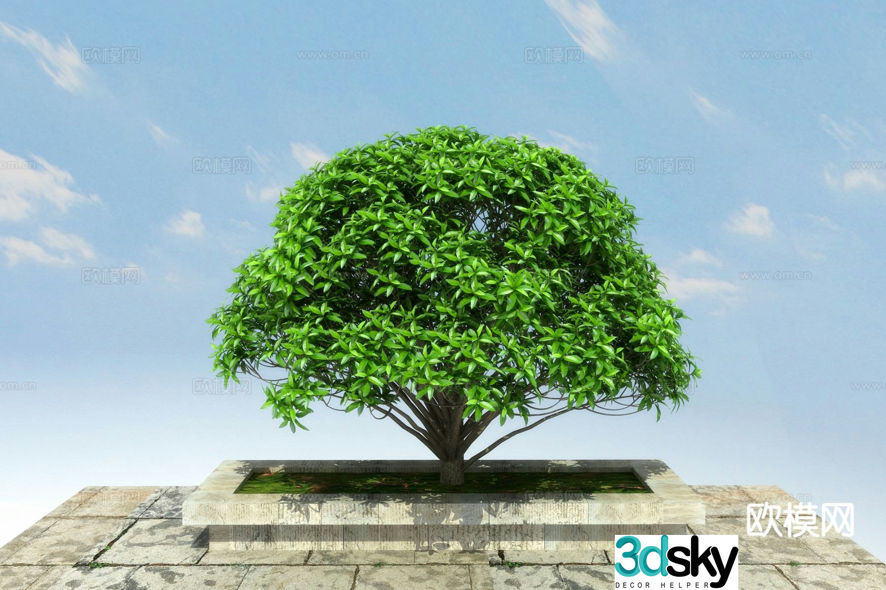 Landscape tree 3d model