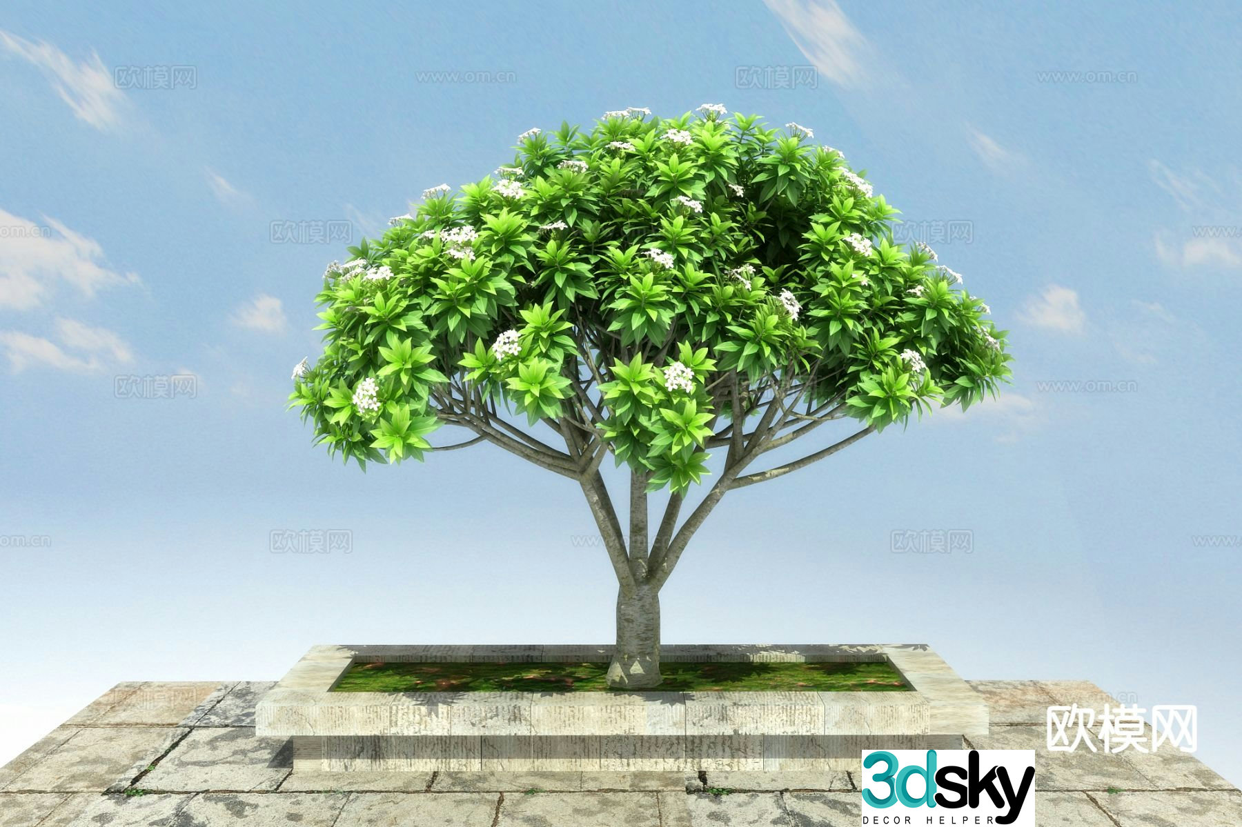 Landscape tree 3d model