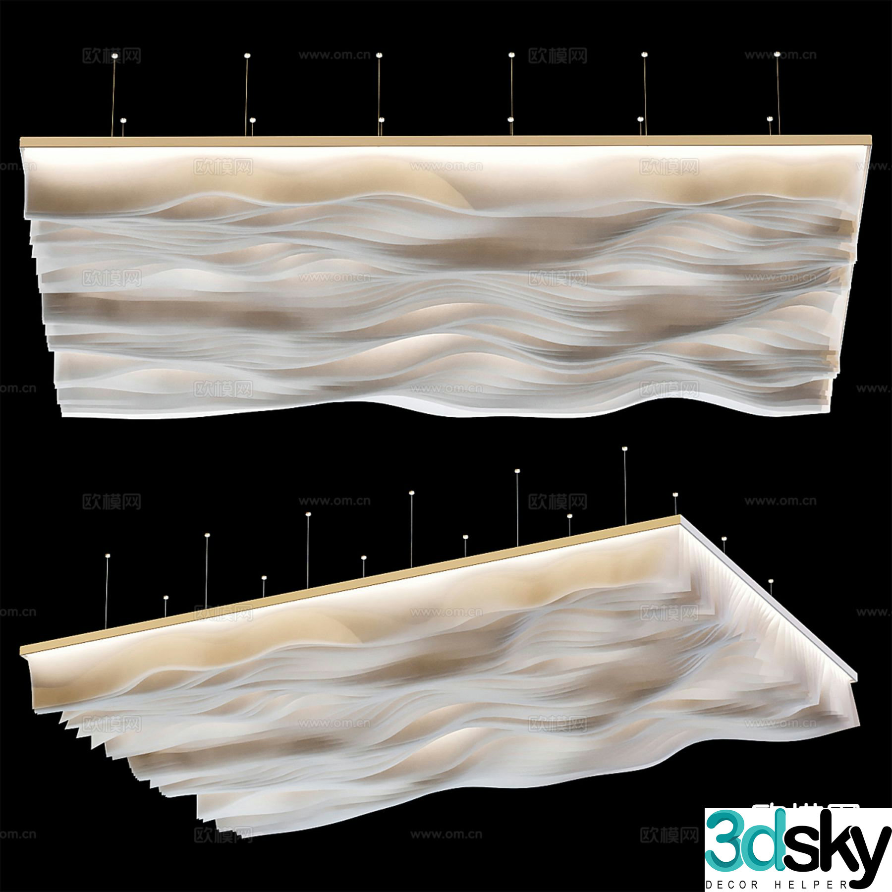 Special-shaped ceiling 3D model