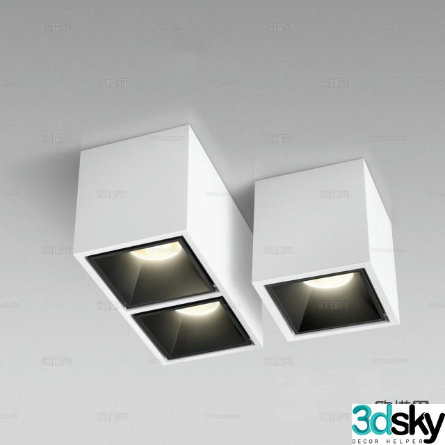Downlight Spotlight Track Light 3d model