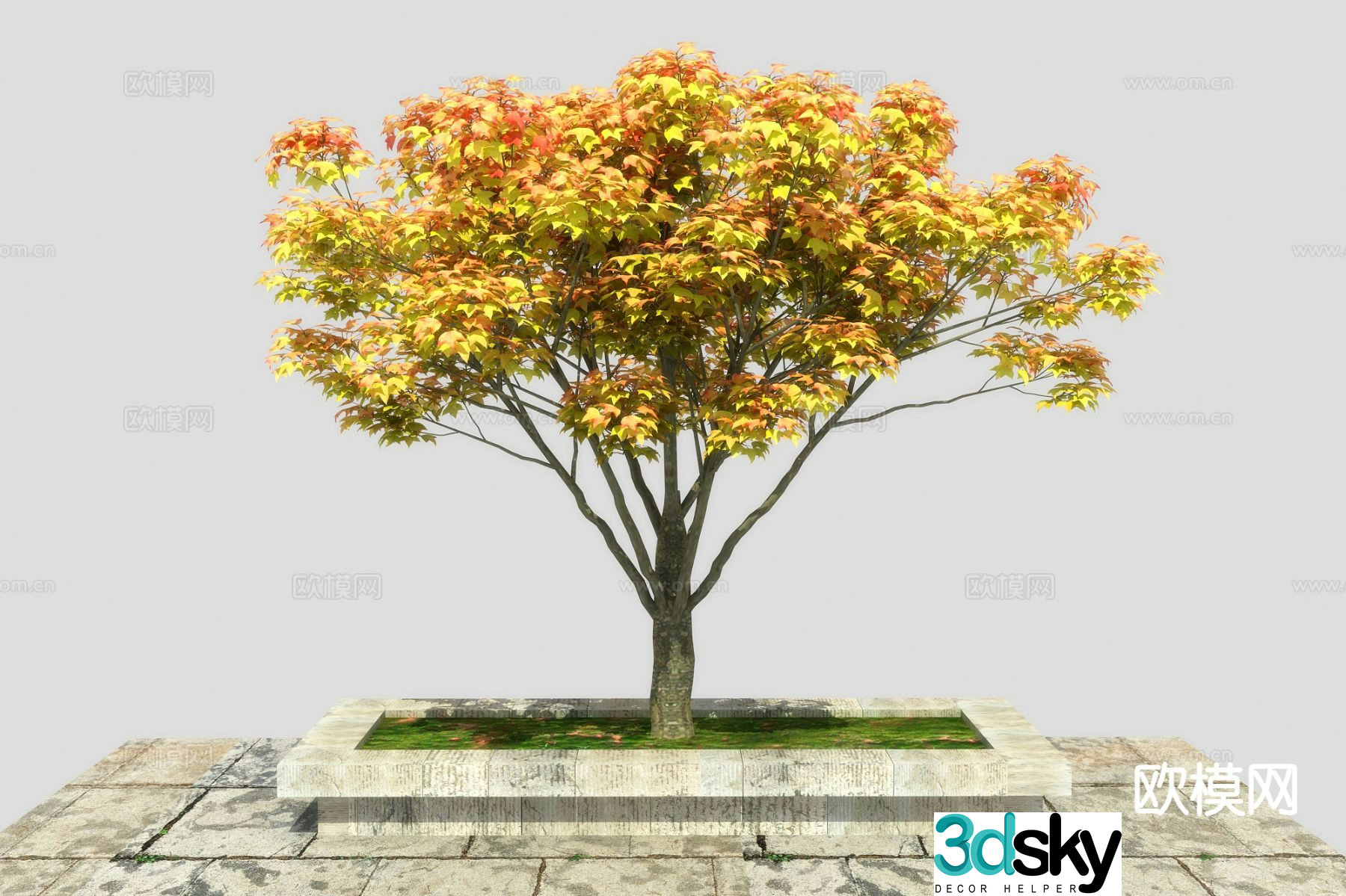 Landscape tree 3d model
