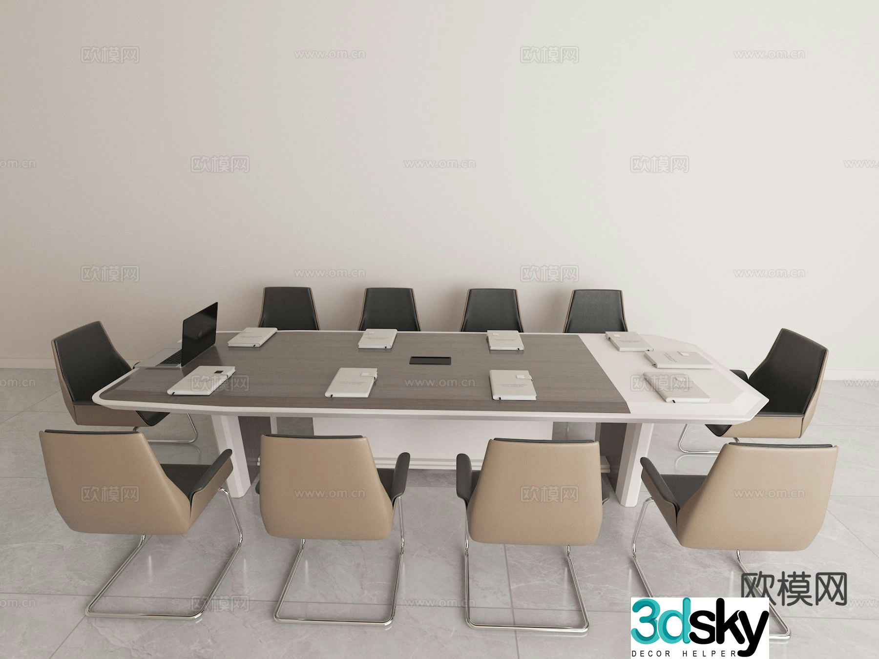 Modern conference table conference table 3d model