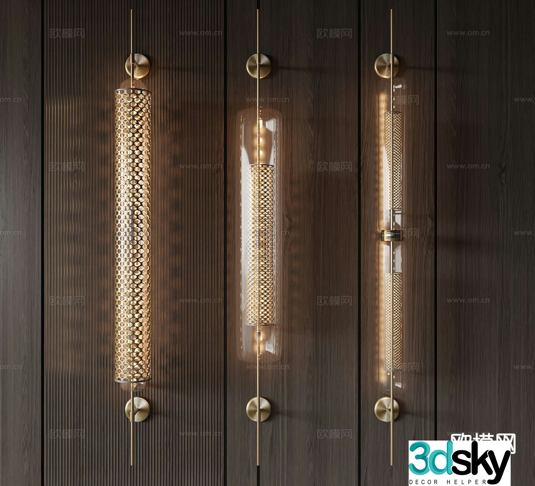 New Chinese style wall lamp aisle lamp 3d model