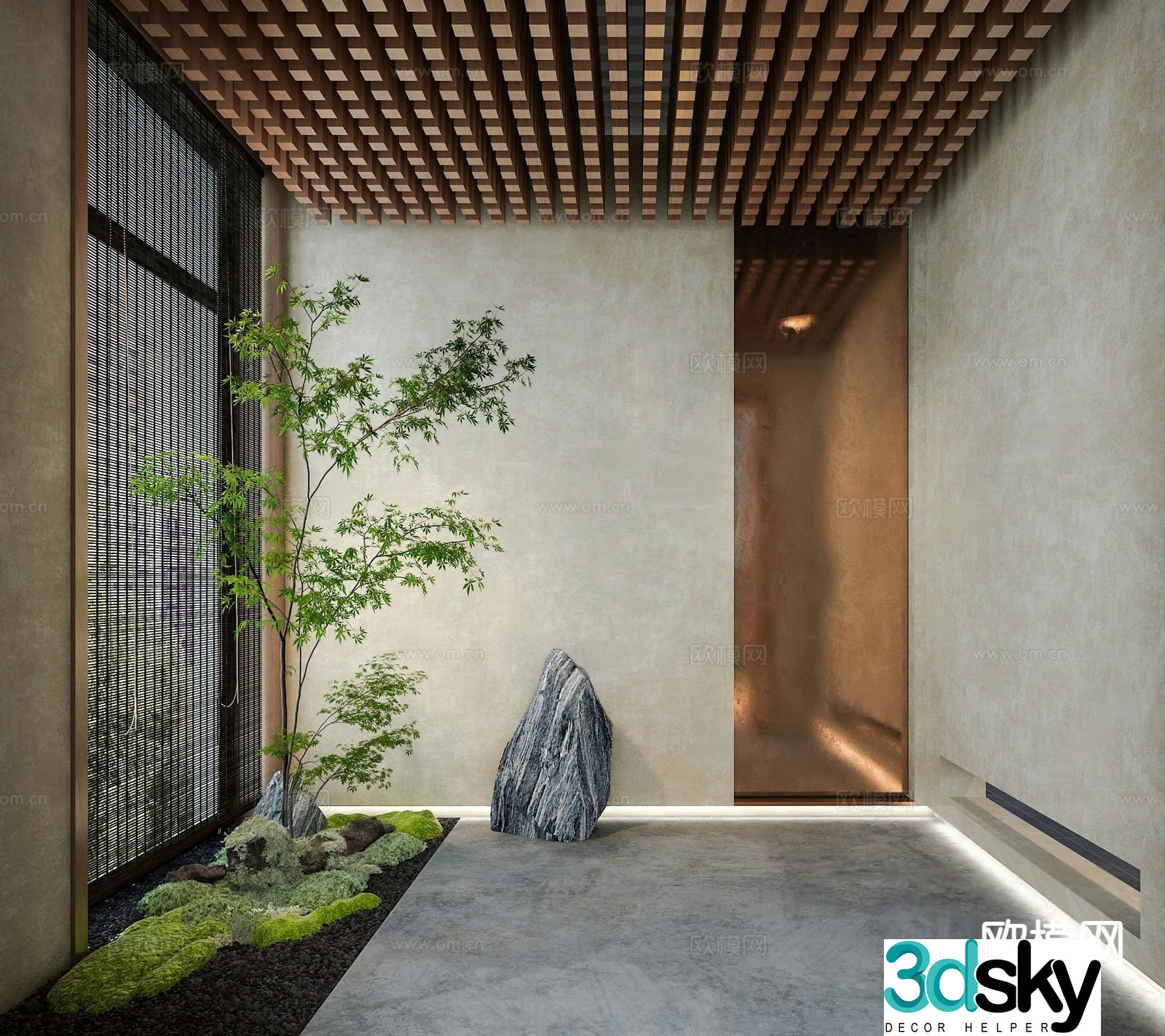 Landscape sketch plant landscaping 3D model
