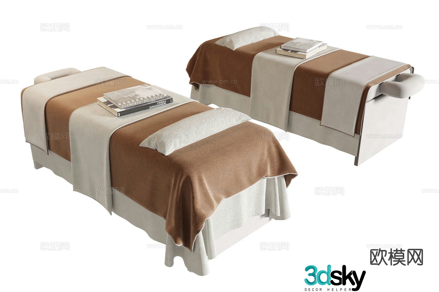 Massage table 3d model